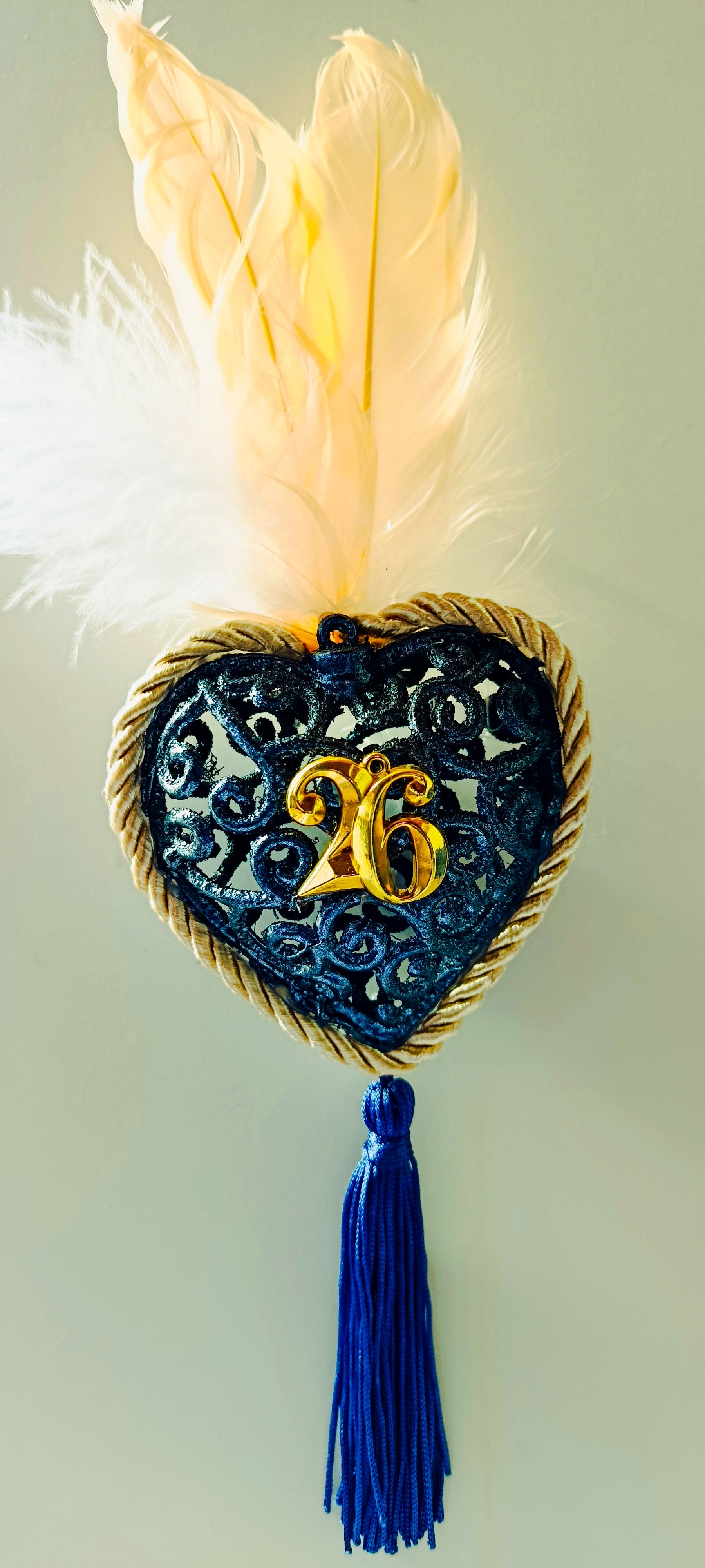 Γούρι 2026-Χριστουγεννιάτικο Στολίδι Blue Heart #001