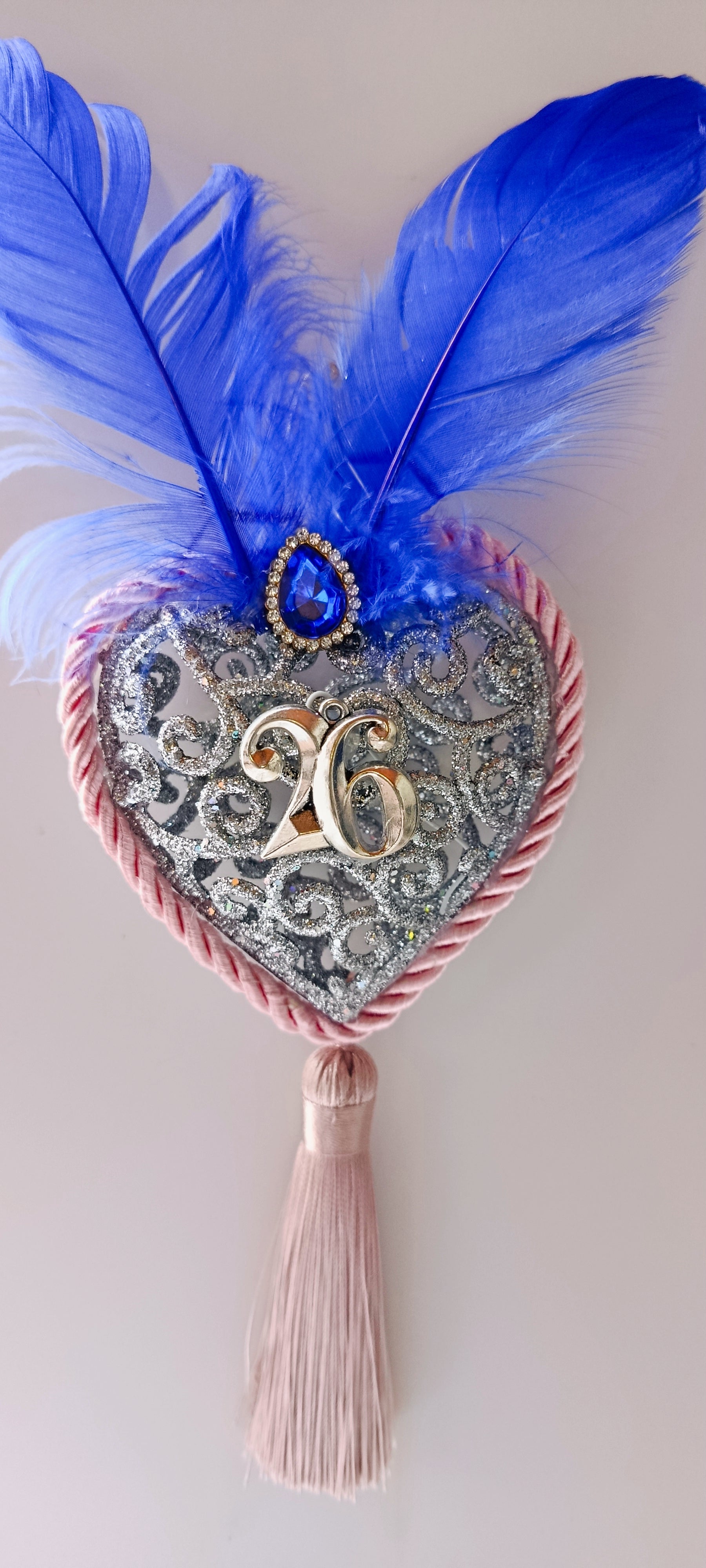 Γούρι 2026-Χριστουγεννιάτικο Στολίδι Silver Heart #0012