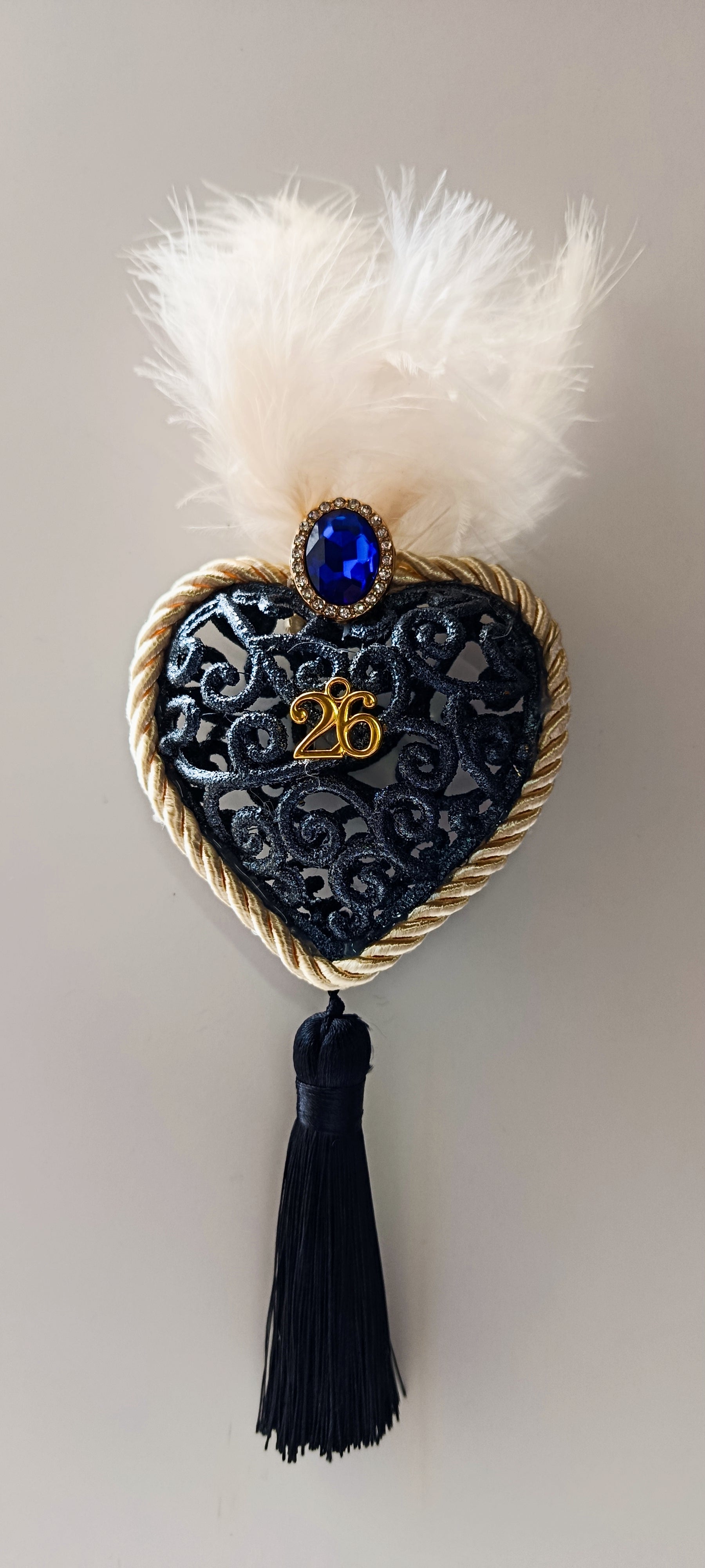 Γούρι 2026-Χριστουγεννιάτικο Στολίδι Blue Heart #007