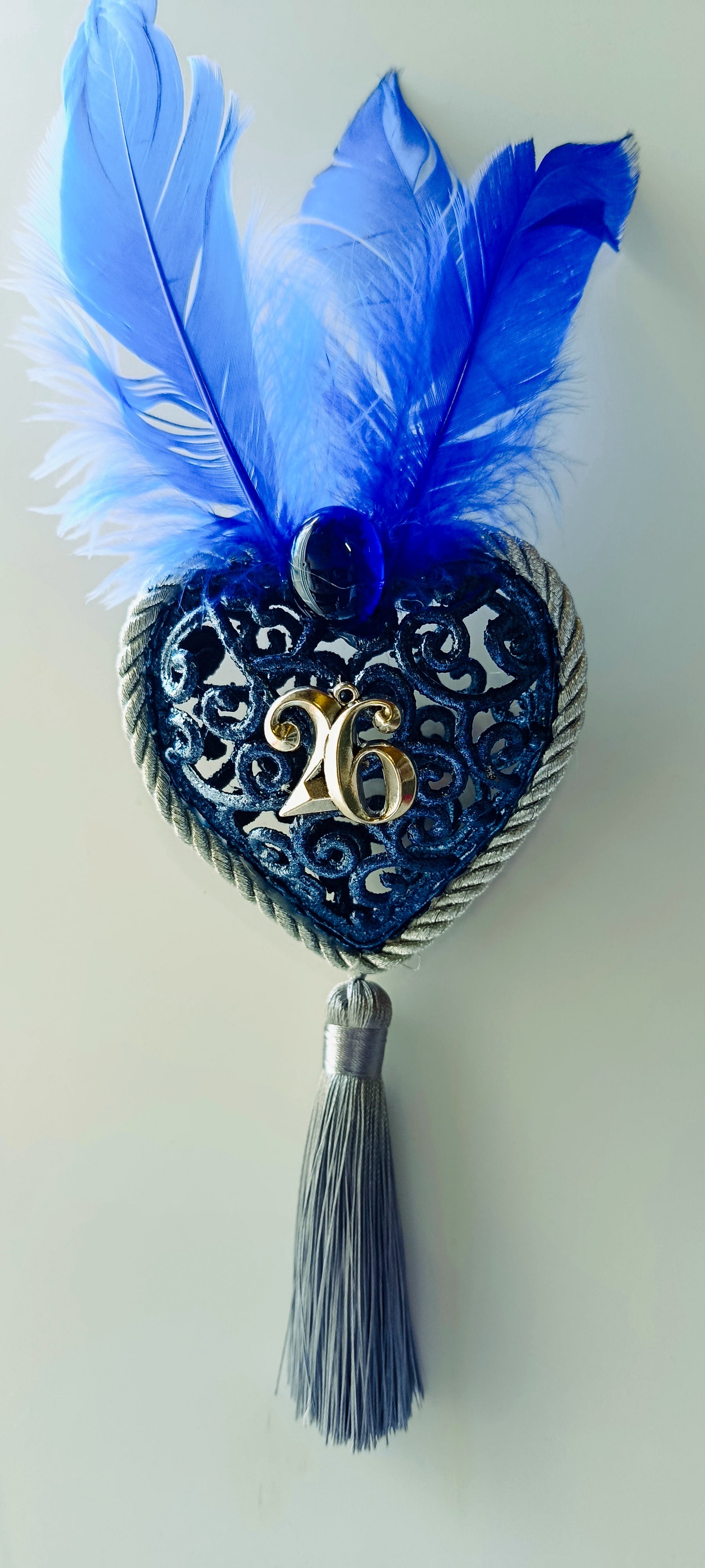 Γούρι 2026-Χριστουγεννιάτικο Στολίδι Blue Heart #006