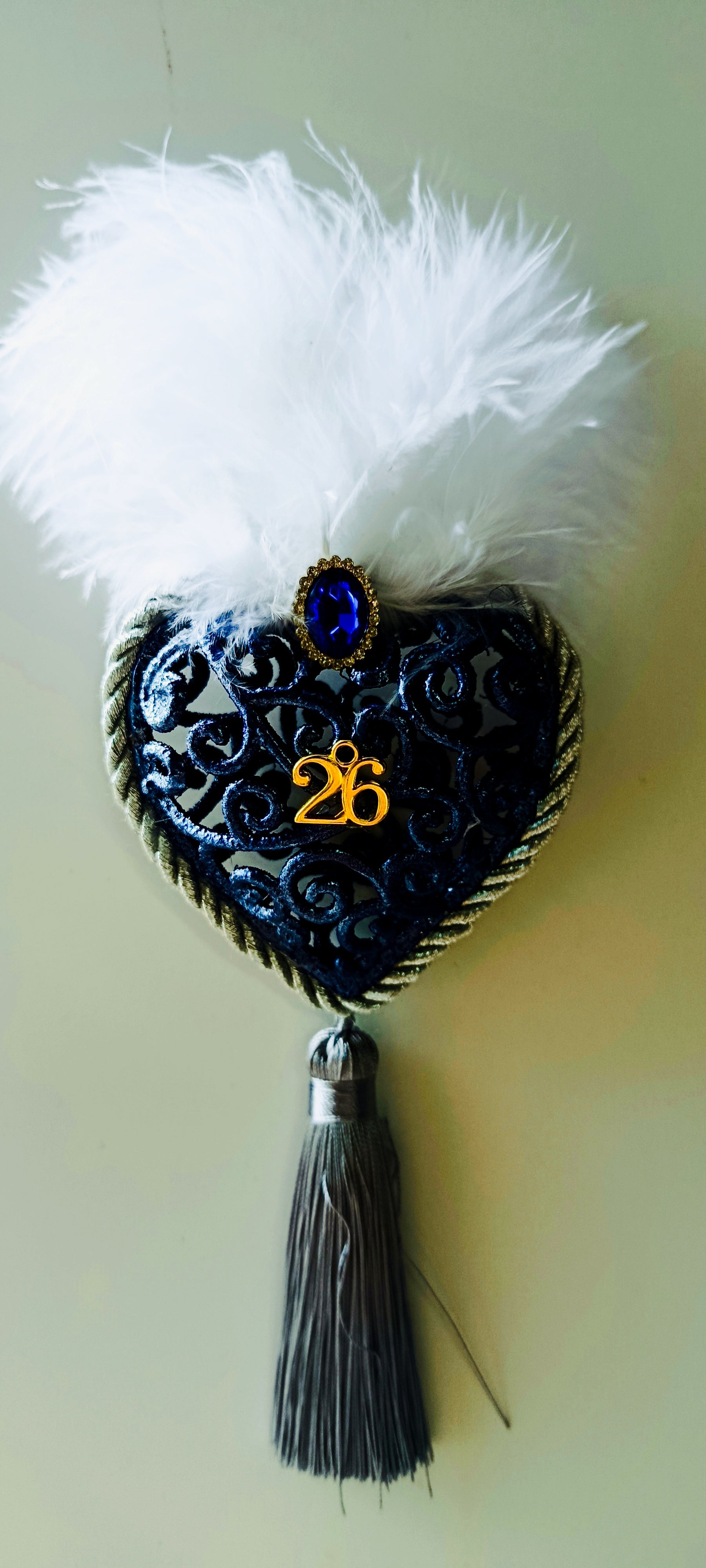 Γούρι 2026-Χριστουγεννιάτικο Στολίδι Blue Heart #003