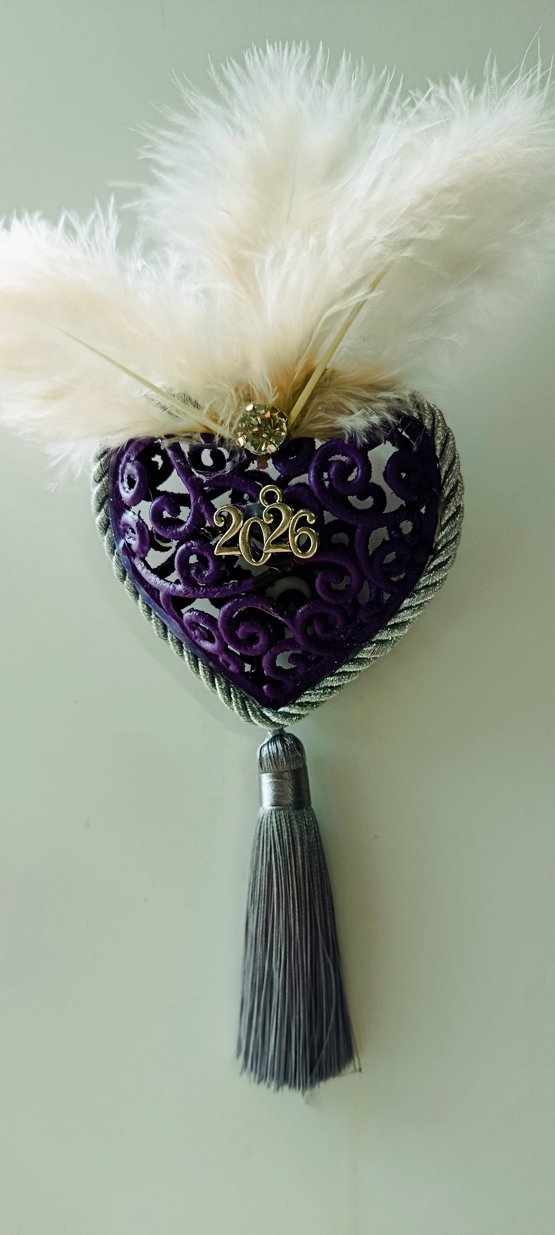 Γούρι 2026-Χριστουγεννιάτικο Στολίδι Purple Heart #005